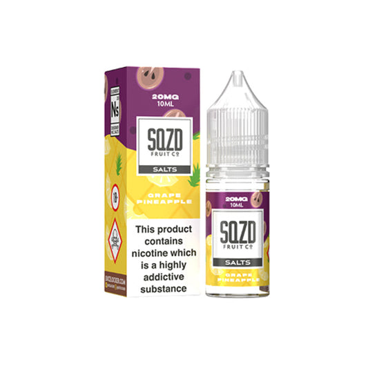 10mg Sqzd Flavoured Nic Salts 10ml (50VG/50PG)