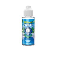 Billiards Menthol Range 100ml Shortfill 0mg (70VG/30PG)