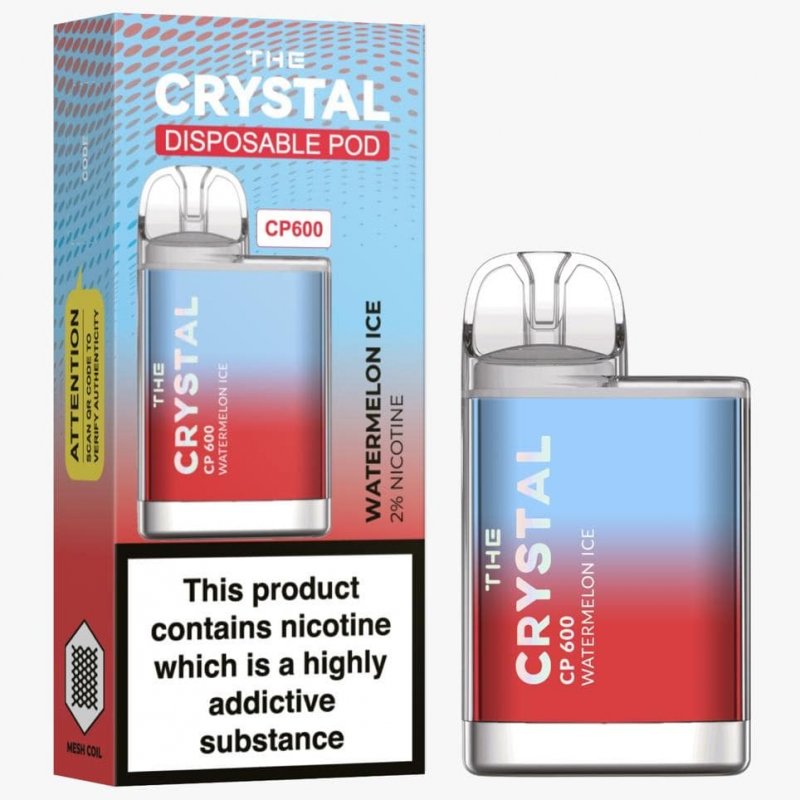 The Crystal CP600 Puffs Disposable Vape Blue Mist Vapes The Crystal CP600 Puffs Disposable Vape Blue Mist Vapes
