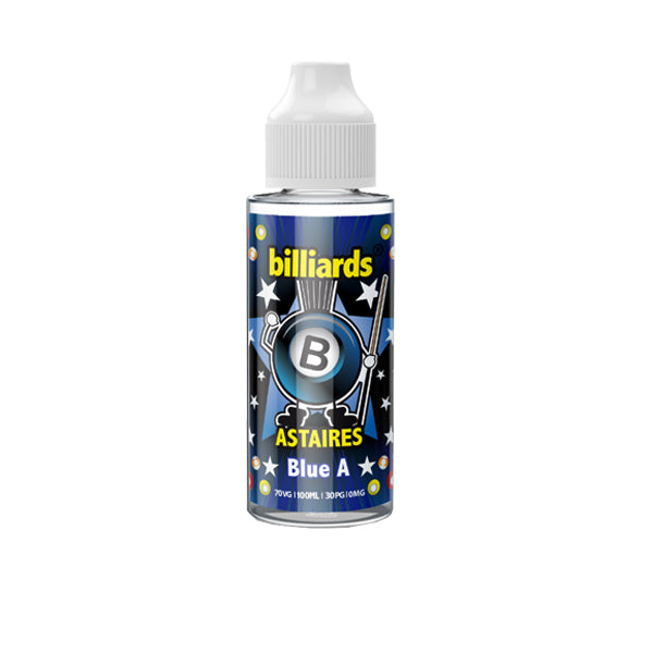 Billiards Astaires Range 0mg 100ml Shortfill (70VG/30PG)