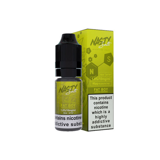 Nasty Salt 10mg 10ML Flavoured Nic Salt (50VG/50PG)