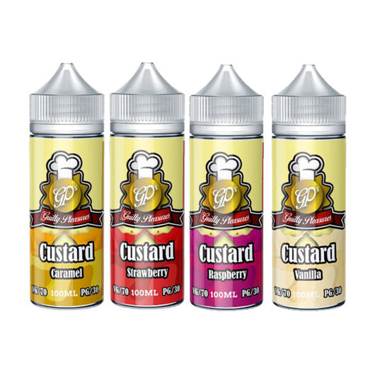 Guilty Pleasures Custard 0mg 100ml Shortfill (70VG/30PG)