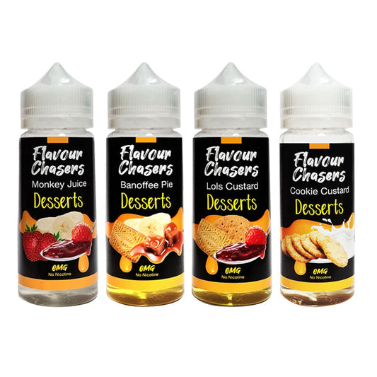Desserts by Flavour Chasers 100ml Shortfill 0mg (70VG/30PG)