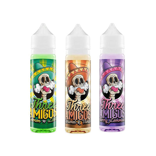 Three Amigos 0mg 50ml Shortfill (70PG/30VG)