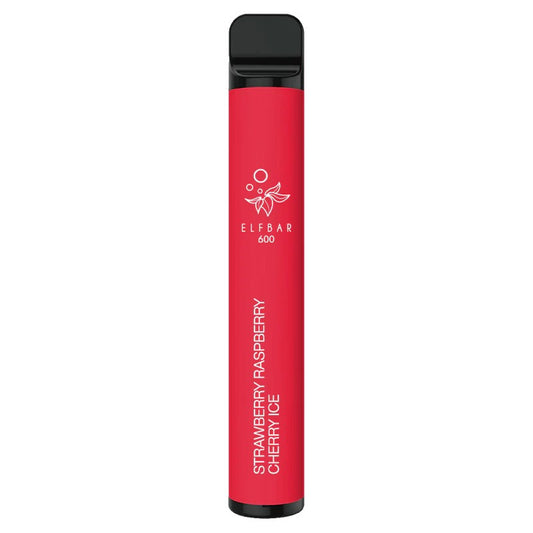 Strawberry Raspberry Cherry Ice Elf Bar 600 Puffs | 40+ Flavours