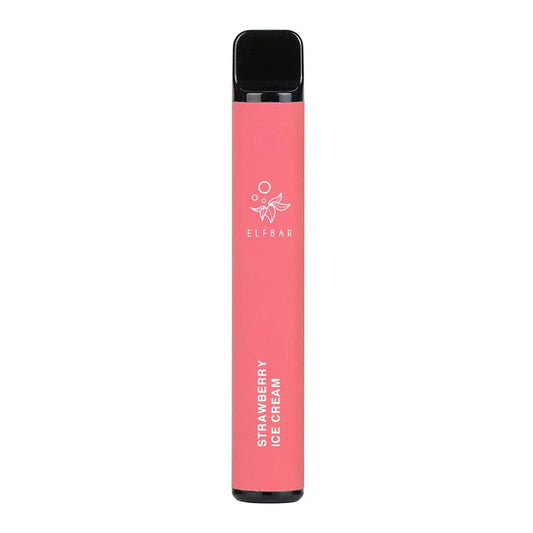 Strawberry Ice Cream Elf Bar 600 Puffs | 40+ Flavours